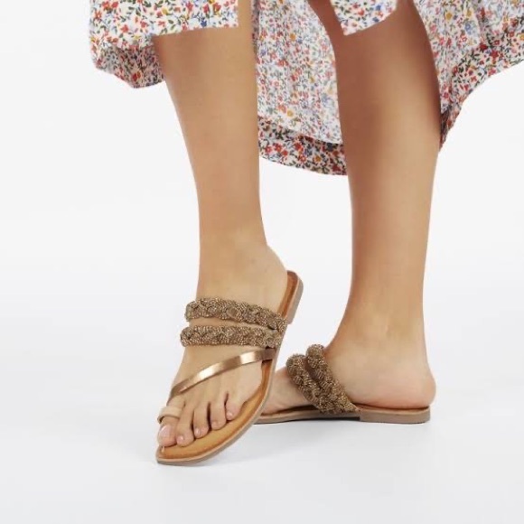 White GIOSEPPO Sandals With Strass Details . Size - 39 - Picture 14 of 16